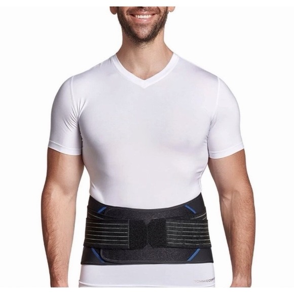 Tommie Copper Adjustable Compression Back Brace Black Large XL Unisex Infrared - Picture 13 of 13